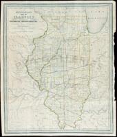 Mitchell's Map of Illinois Exhibiting its Internal Improvements, Counties, Towns, Roads, &c.