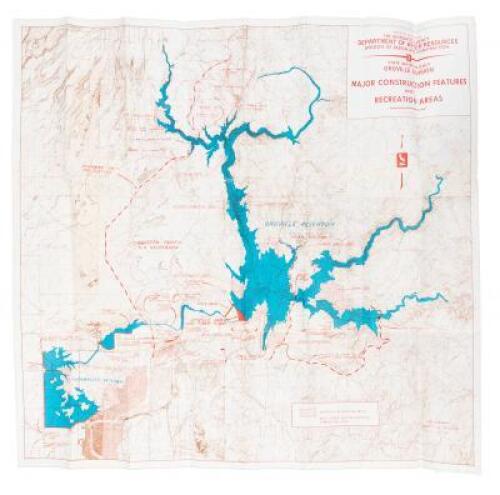 State Water Project, Oroville Division: Major construction features and recreation areas