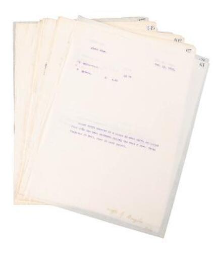 Fifty sheets of 1916-17 miners' payroll