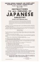 Civilian Exclusion Order No. 41 Notice to Persons of Japanese Ancestry About San Francisco Evacuation