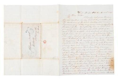 Letter by 49er on famed voyage "round the Horn"