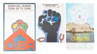 Lot of eight political posters from Cuba