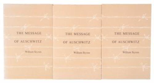 The Message of Auschwitz - three copies