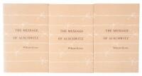 The Message of Auschwitz - three copies