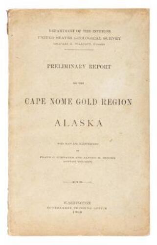 Preliminary Report on the Cape Nome Gold Region Alaska