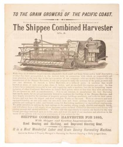 Prospectus for The Shippee Combined Harvester