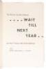 Wait Till Next Year: The Life Story of Jackie Robinson - twice inscribed - 5