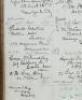 Customer registery of an exclusive Saville Row men's tailor, with approximately 4,000 signatures of his distinguished clientele, including Albert Einstein, Rudolph Valentino, and many others