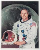 NASA color photograph, signed by Neil Armstrong
