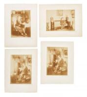 Four photographs by Henri Manuel of a distinguished looking woman, perhaps opera singer Louise Kirkby Lunn
