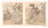 Chinese accordion book with hand painted silk panels - 2