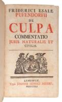 De culpa commentatio iuris naturalis et civilis