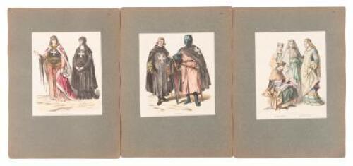 One hundred and twenty-two hand-colored plates from Zur Geschichte der Kost&uuml;me