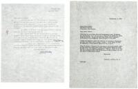 Three Typed Letters Signed, from Helen Dukas, Albert Einstein's longtime personal assistant and literary executor, to author/biographer Aaron Lerner