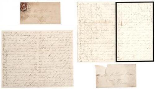 Two letters from Lizzie Patterson, wife of steamship captain Carlile Pollock Patterson, to her brother, about her upcoming trip to the Isthmus and San Francisco to join her husband