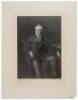 Engraved portrait of Woodrow Wilson
