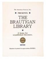 The 23 - complete run [and] The Brautigan Library poster
