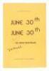 June 30th, June 30th - advance uncorrected proof