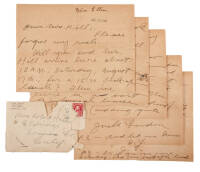 Autograph Letter signed by Jack London with his initials, to Mrs. Robert Hill of Eldridge, Sonoma County, California