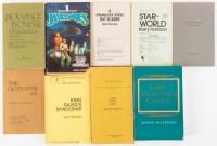 Nine advance proof copies of science fiction and fantasy works, all signed