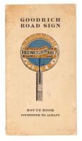 Goodrich Road Sign: Route Book, Rochester to Albany (wrapper title)