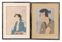 Two Japanese woodblock prints