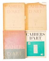 Four volumes of Cahiers D'Art