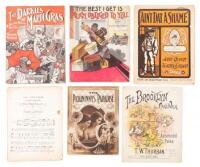 Nine pieces of sheet music relating to African Americans