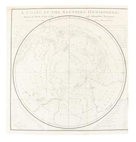 A Chart of the Southern Hemisphere Showing the Tracks of Some of the Most Distinguished Navigators