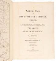 A General Map of the Empire of Germany, Holland, the Netherlands, Switzerland, the Grisons, Italy, Sicily, Corsica, and Sardinia.