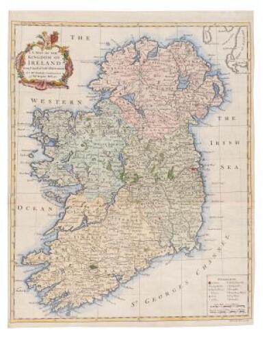 A Map of the Kingdom of Ireland from ye Latest & Best Observations. For Mr. Tindal's Continuation of Mr. Rapin's History