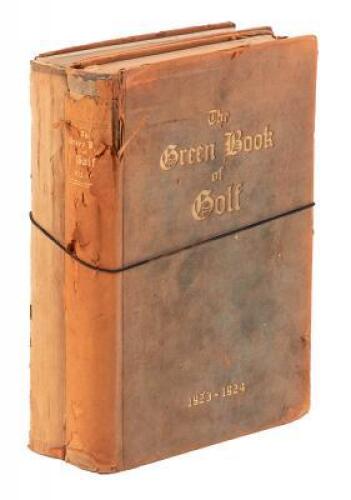 The Green Book of Golf, 1923-1924 - two copies