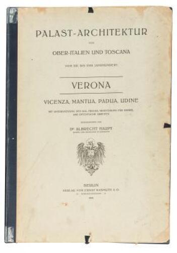 Palast-Architektur von Ober-Italien und Toscana...Verona, Mantua, Vicenza, Padua, Udine