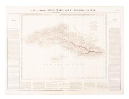 Carte Geographique, Statistique et Historique de Cuba (caption title)