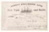 Steamship Ticket for Passage from Gonaives, Haiti to New York