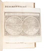 Geografia, cio&egrave;, Descrittione vniuersale della terra: Partita in due volumi, nel primo de'quali si contengono gli otto libri della Geografia. Di Cl. Tolomeo, nuouamente... corretti dall'eccellmo. Sig. Gio. Antonio Magini...