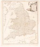 A New Map of England and Wales, Divided into Counties