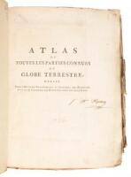 Atlas de toutes les parties connues du globe terrestre: Dressé pour l'Histoire philosophique et politique des établissmens et du commerce des Européens dans les deux Indes