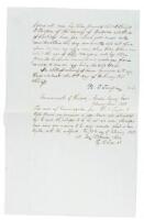 Manumission [Emancipation] of slave Peter Harris, Document Signed.