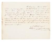 Letter from N.H. Swayne