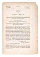 Memorial of Robert Mills Respecting a New Route to the Pacific Ocean, with a Plan for the Transportation of Despatches to Astoria in Fifteen Days