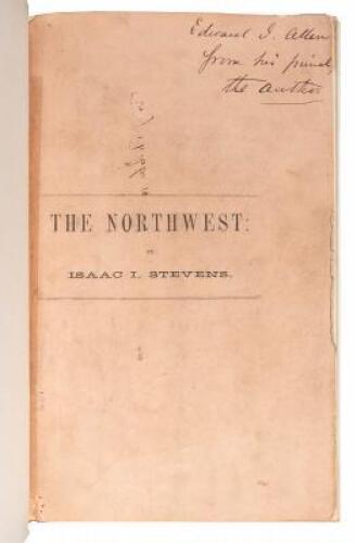 Address on the Northwest, Before the American Geographical and Statistical Society, Delivered at New York, December 2, 1858