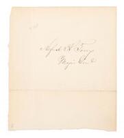 Autograph of General Alfred Howe Terry