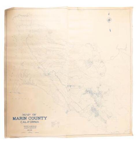 Map of Marin County, California