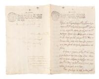 Document relating to the case of two brothers, one of whom stole the wealth of the other - signed by the Viceroy of New Spain