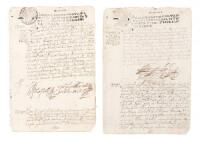Manuscript list of announcements that were gave by Nicolas de la Cruz, “indio ladino pregonero” (an Indian who gave public announcements in the streets).