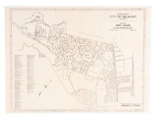 Street Map City of Belmont California