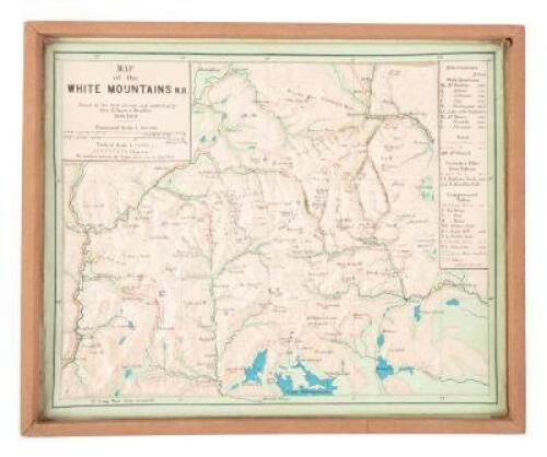 Raised Relief Map of the White Mountains