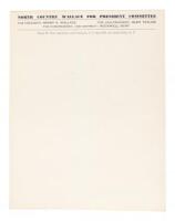 Original stationery from Rockwell Kent's failed congressional campaign