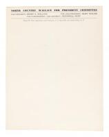 Original stationery from Rockwell Kent's failed congressional campaign